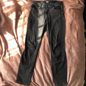 Old Navy Charcoal Black Skinny Jeans